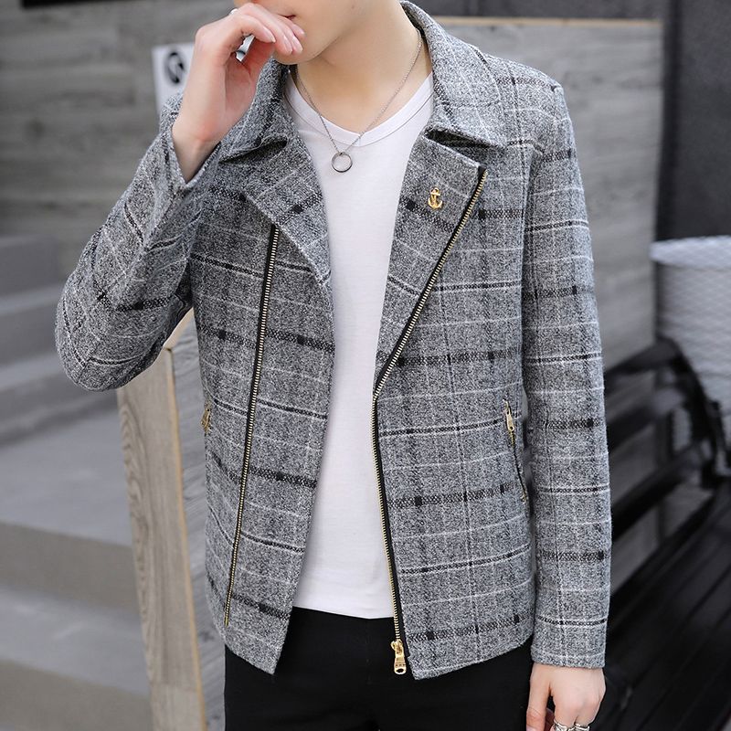 Wool Coat Peacoat - Manteau court en laine mélangée pour