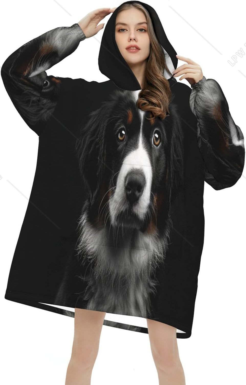 Sherpa Hoodie Fleece - Couverture à capuche pour chien de