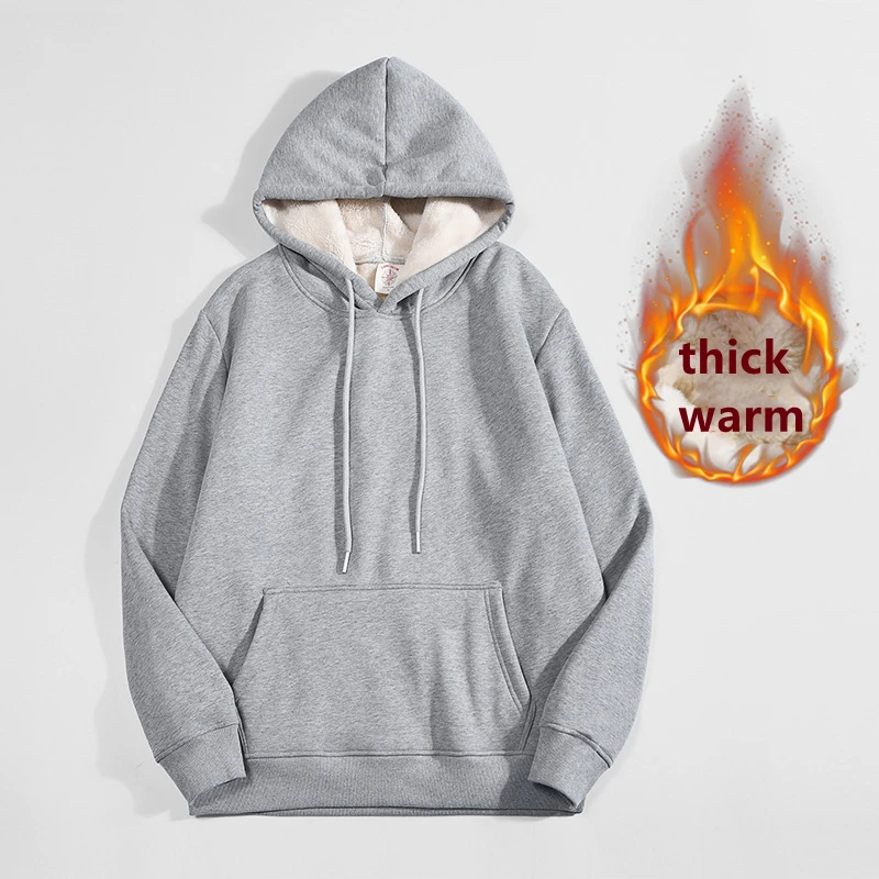 Haute qualité gris épaissir po - Sherpa Hoodie Fleece avis et prix