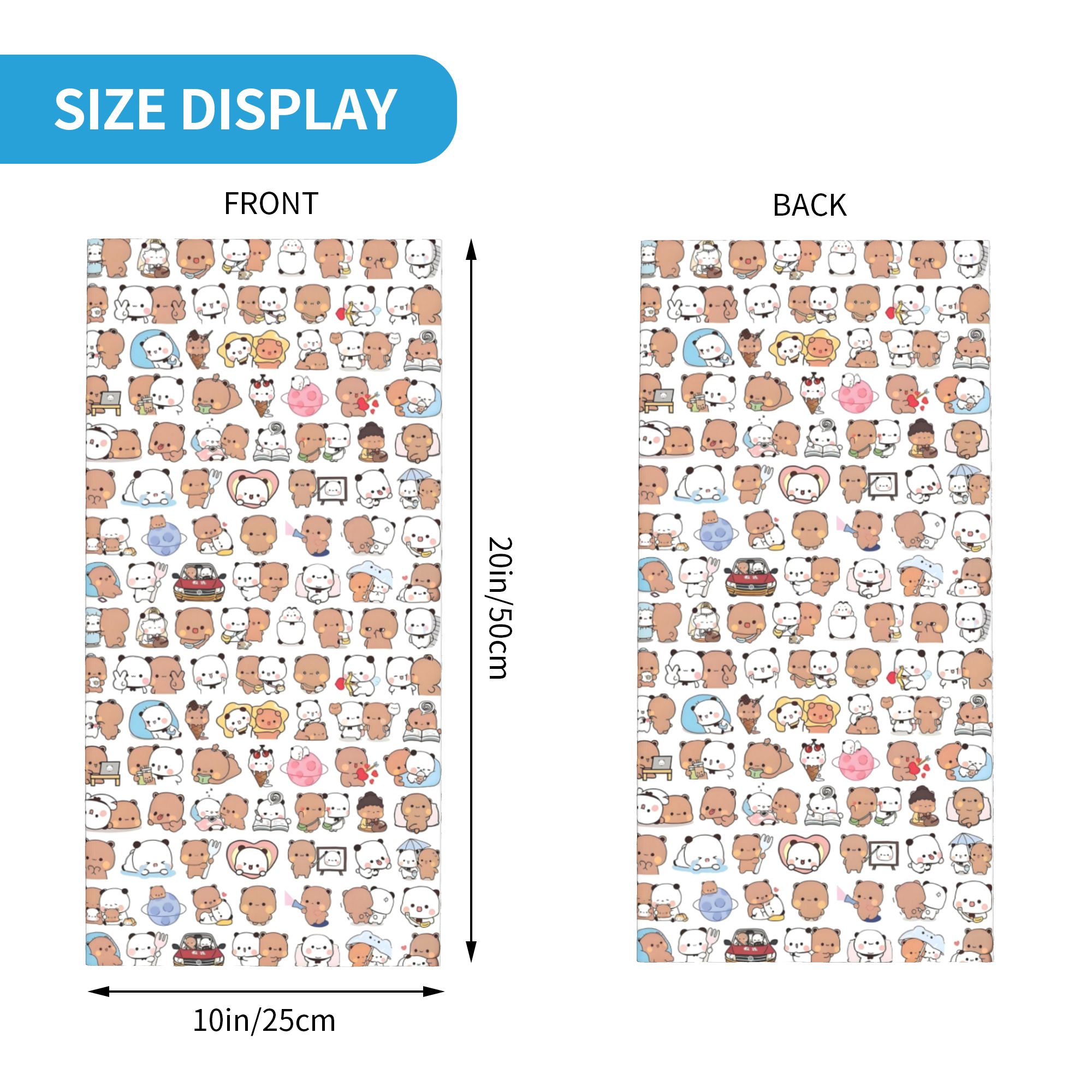 Personnalisé ours dessin animé - Neck Gaiter Fleece avis et prix
