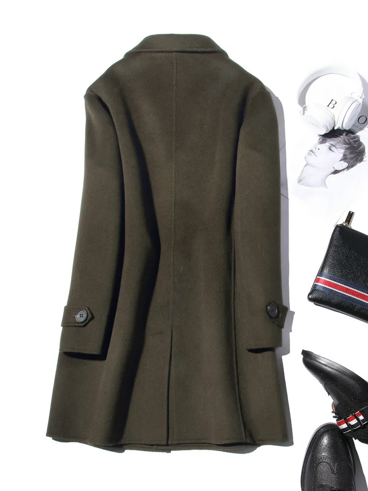 AYUNSUE 100% laine manteau hom - Wool Coat Peacoat avis et prix