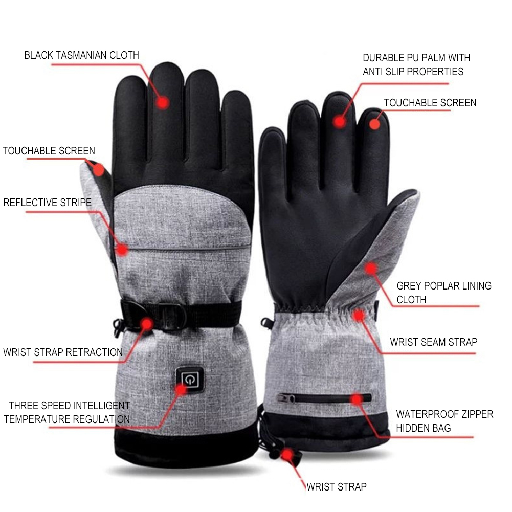 1 paire de gants chauffants él - Hand Warmer Electric avis et prix