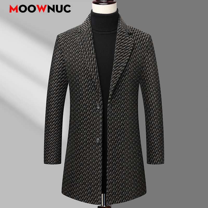 Manteau Long hommes veste en l - Wool Coat Peacoat avis et prix