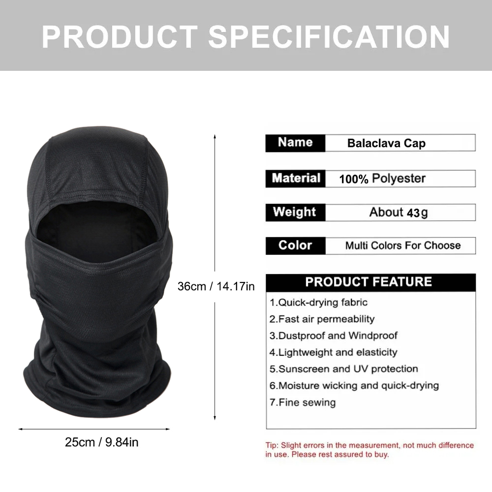 Lot de 5 cagoules camouflage i - Balaclava Ski Mask avis et prix