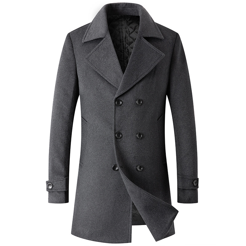 Manteau à double boutonnage en - Wool Coat Peacoat avis et prix